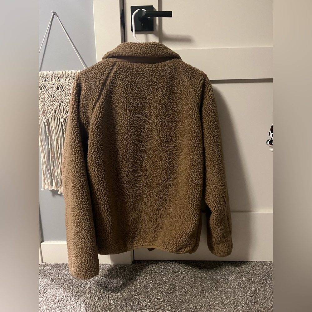 John Galt brown Sherpa jacket